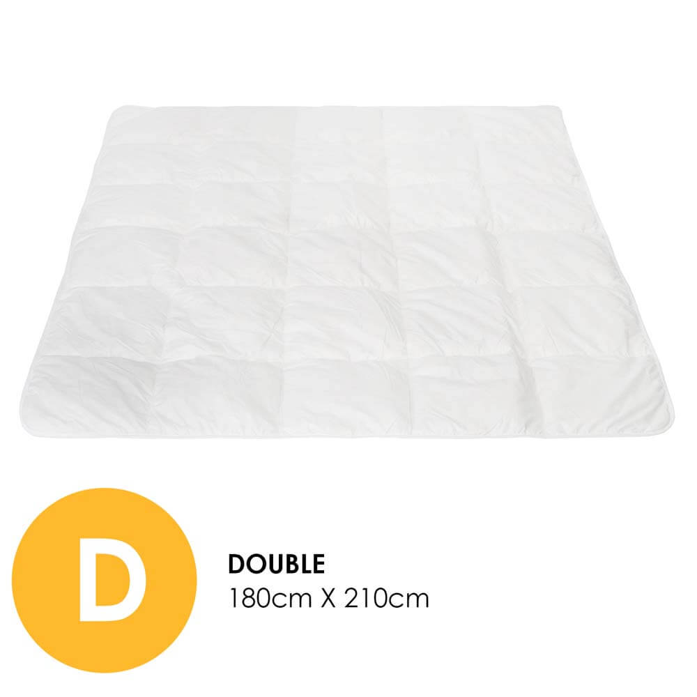 Royal Comfort 260Gsm Deluxe Eco-Silk Touch Quilt - Double