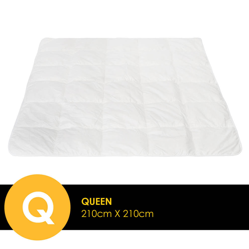Casa Decor 360GSM Silk Touch Quilt Queen White