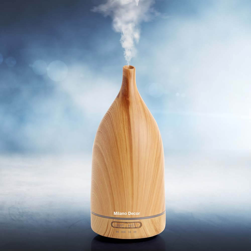 Milano Decor 100ml Ultrasonic Aroma Diffuser - Light Wood