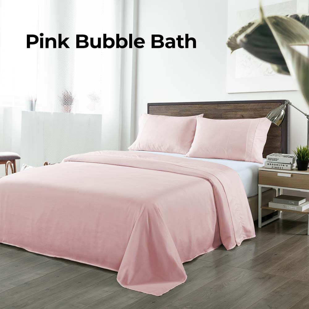 Royal Comfort Blended Bamboo Sheet Set Queen Bubble Bath
