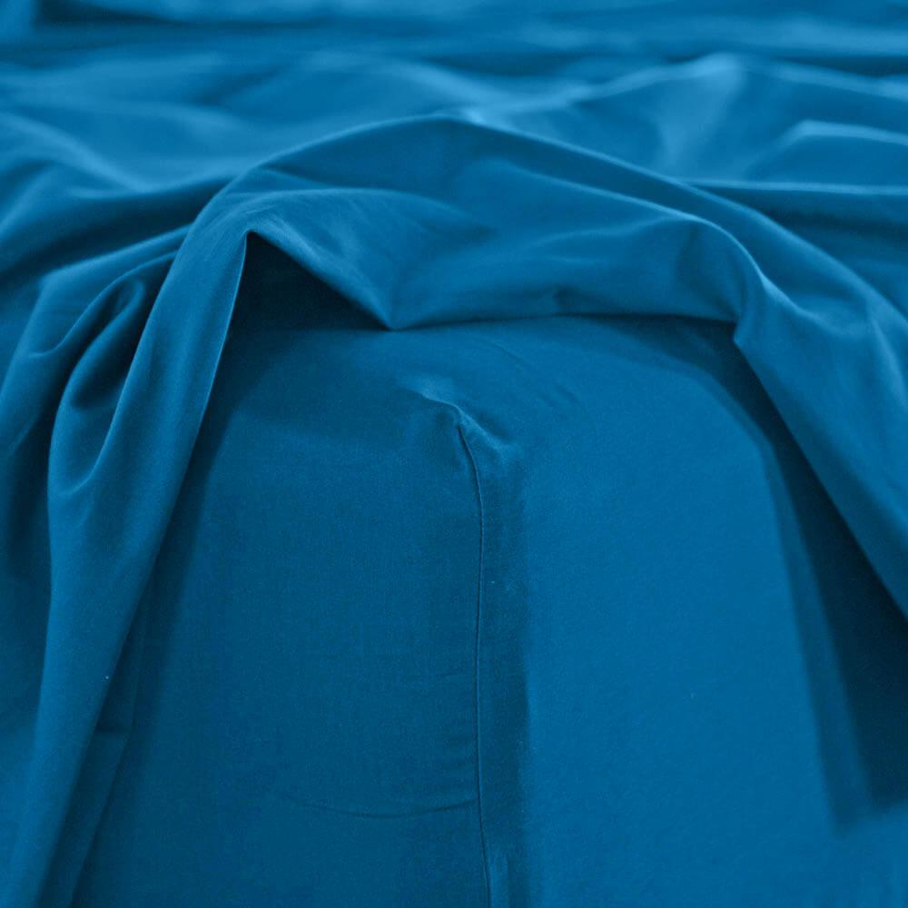 Royal Comfort Balmain 1000TC Bamboo Cotton Sheet Set King Mineral Blue