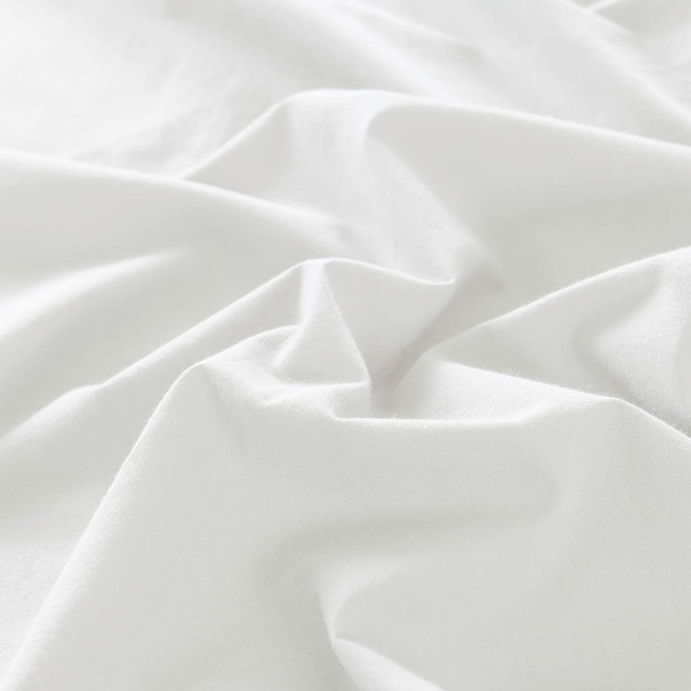 Royal Comfort Washed 100 % Cotton Sheet Set Single White