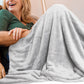 Royal Comfort Plush Light Grey Blanket