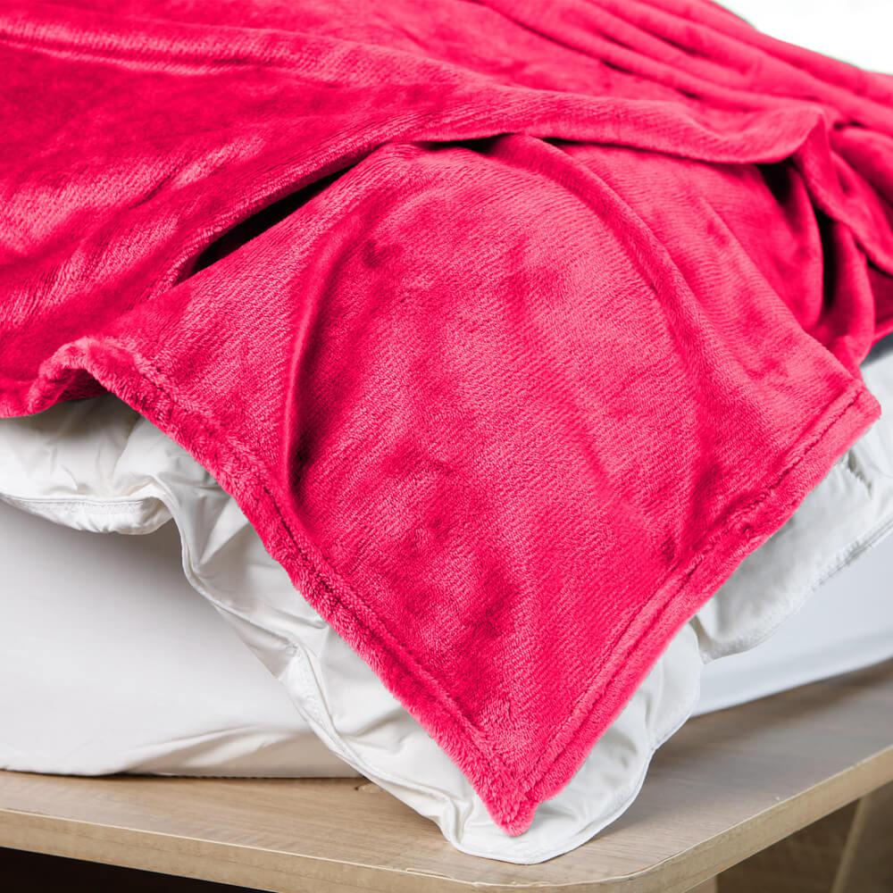 Royal Comfort Plush Rose Pink Blanket