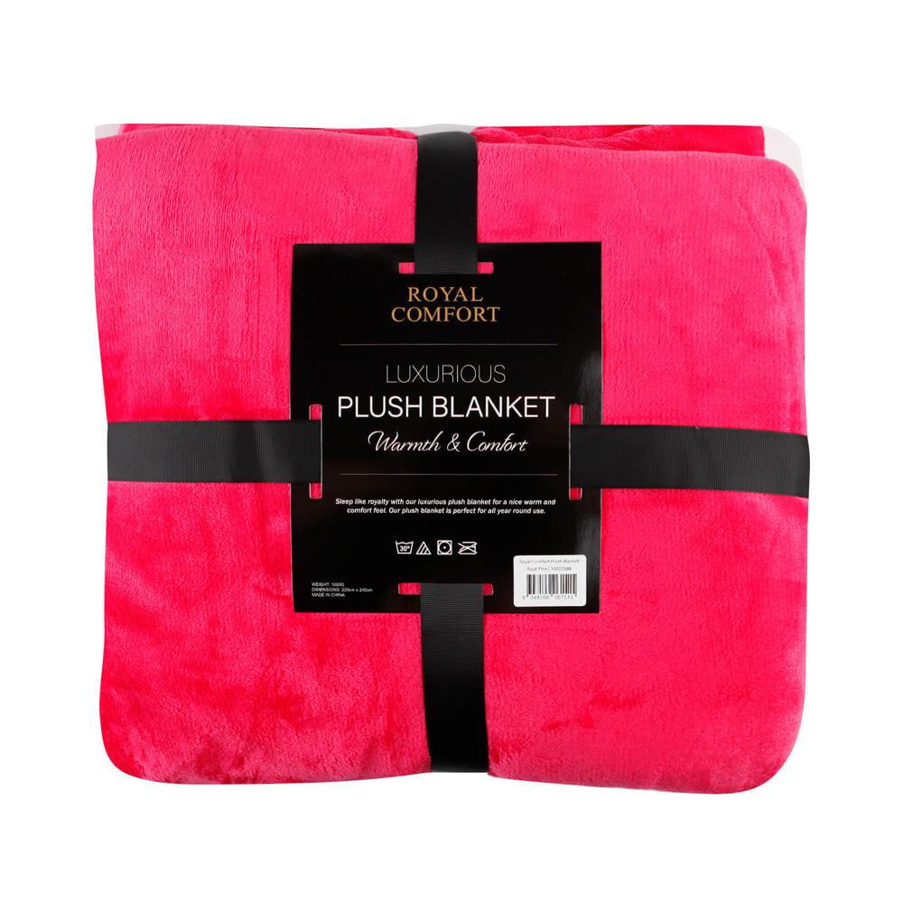 Royal Comfort Plush Rose Pink Blanket