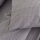 Royal Comfort  Blend Sheet Set with Stripe Queen Charcoal