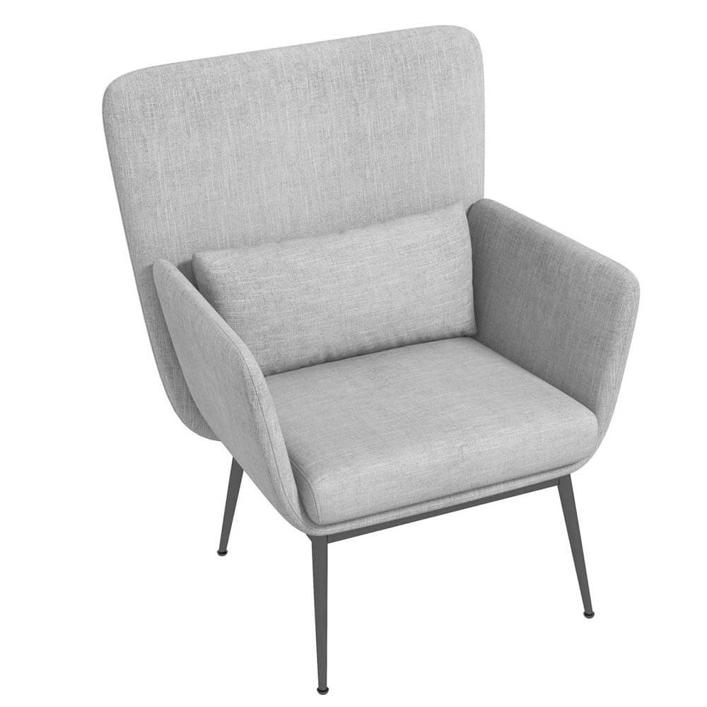 Casa Decor Cora Light Grey Accent Chair