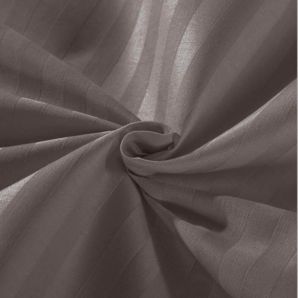 Royal Comfort Kensington 1200TC 100% Cotton Stripe Quilt Cover Set Queen Charcoal