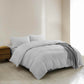 Royal Comfort Striped  Quilt Cover Set Queen Grey