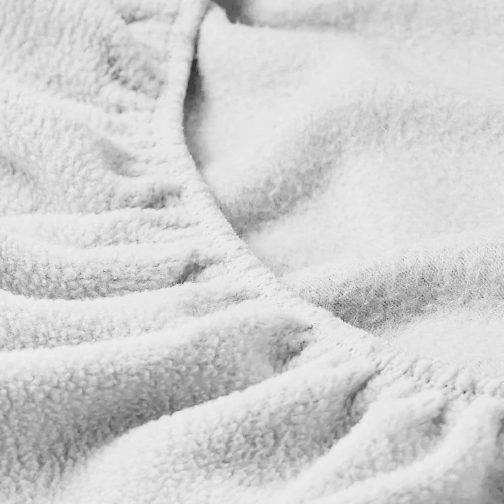 Royal Comfort Polar Fleece Flannel Sheet Set Single White