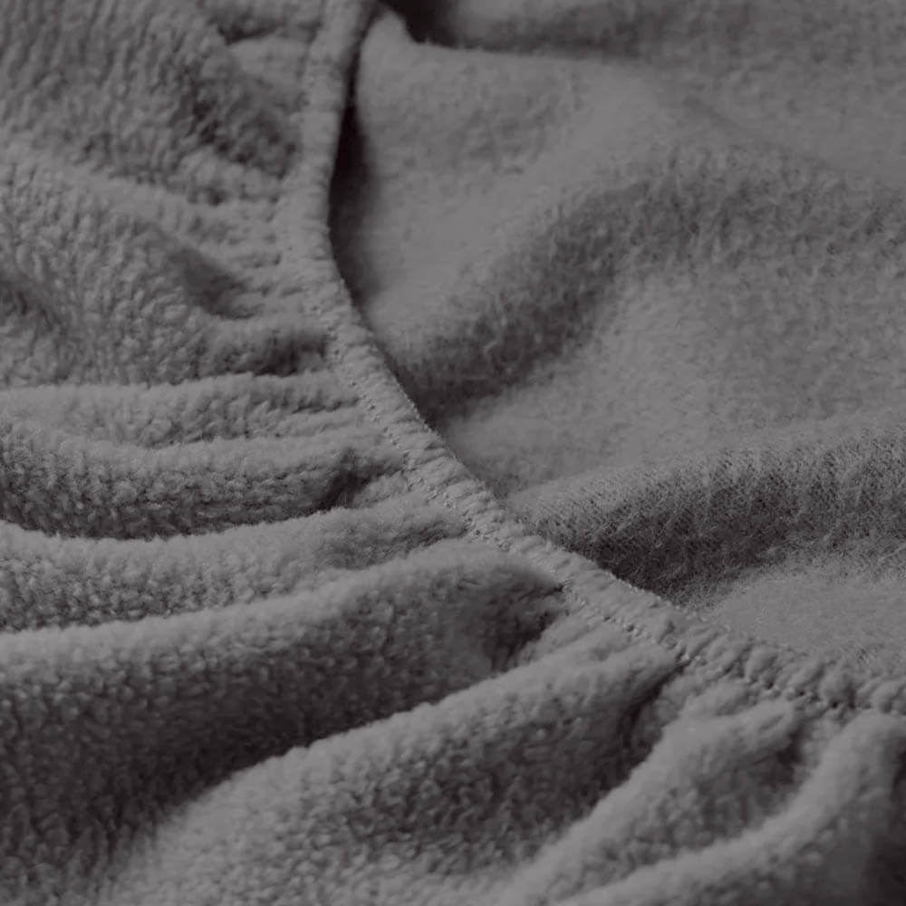 Royal Comfort Polar Fleece Flannel Sheet Set Single Charcoal