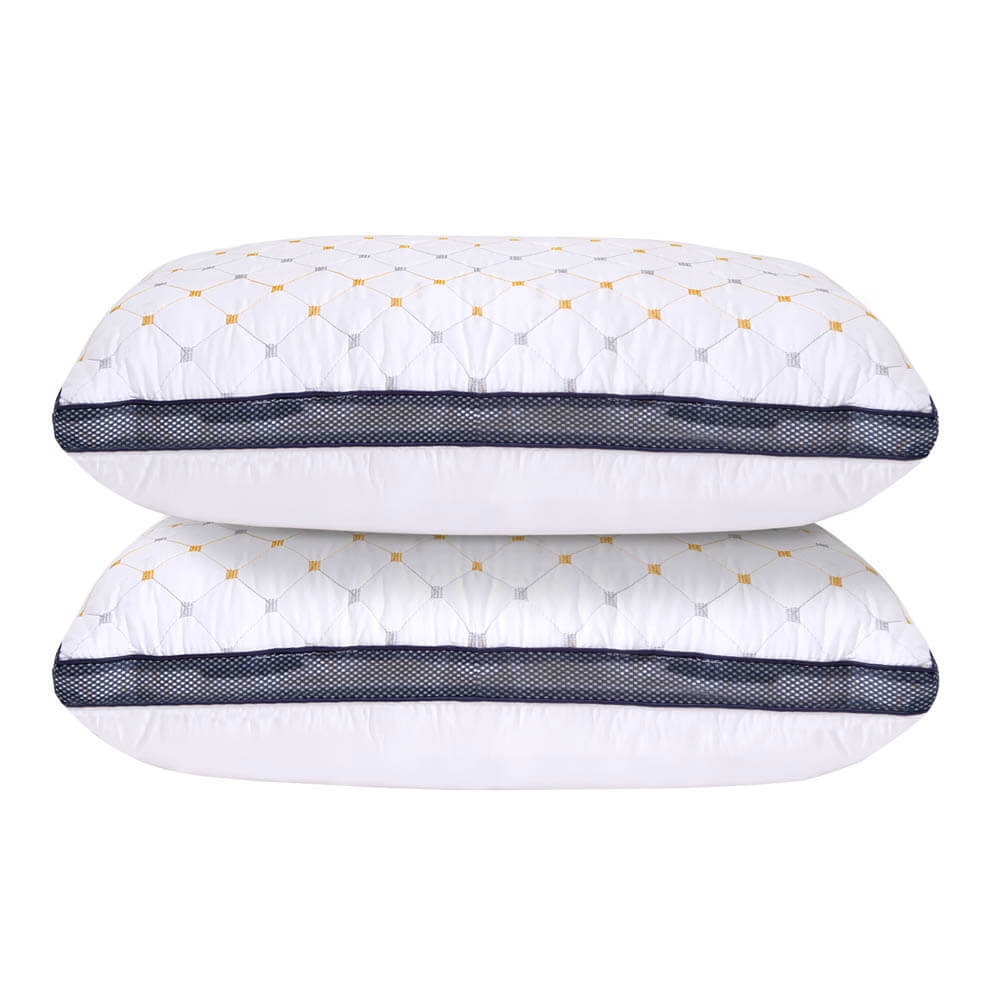 Royal Comfort Luxury Air Mesh Pillow Two Pack - White