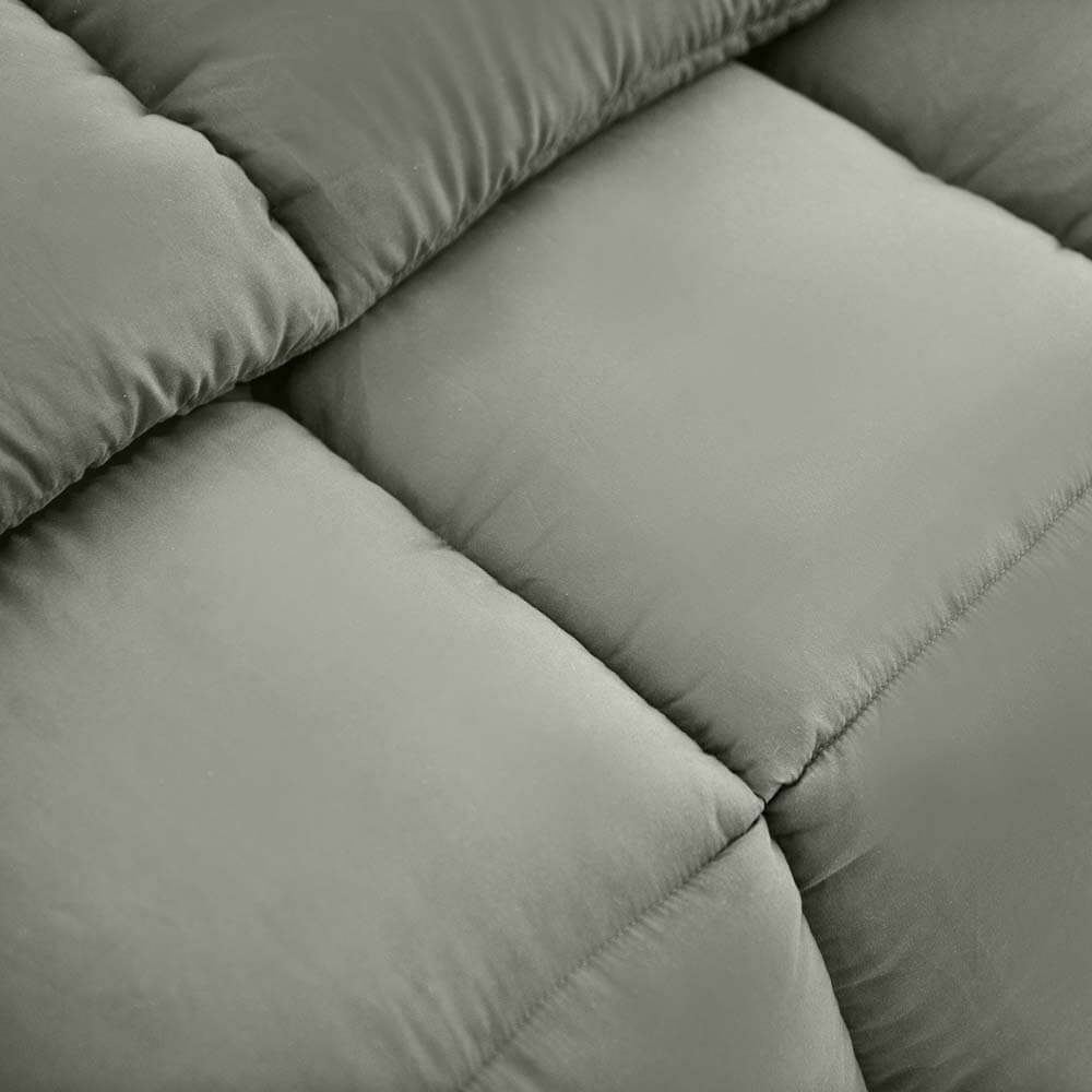 Royal Comfort 350Gsm Charcoal Quilt - Double
