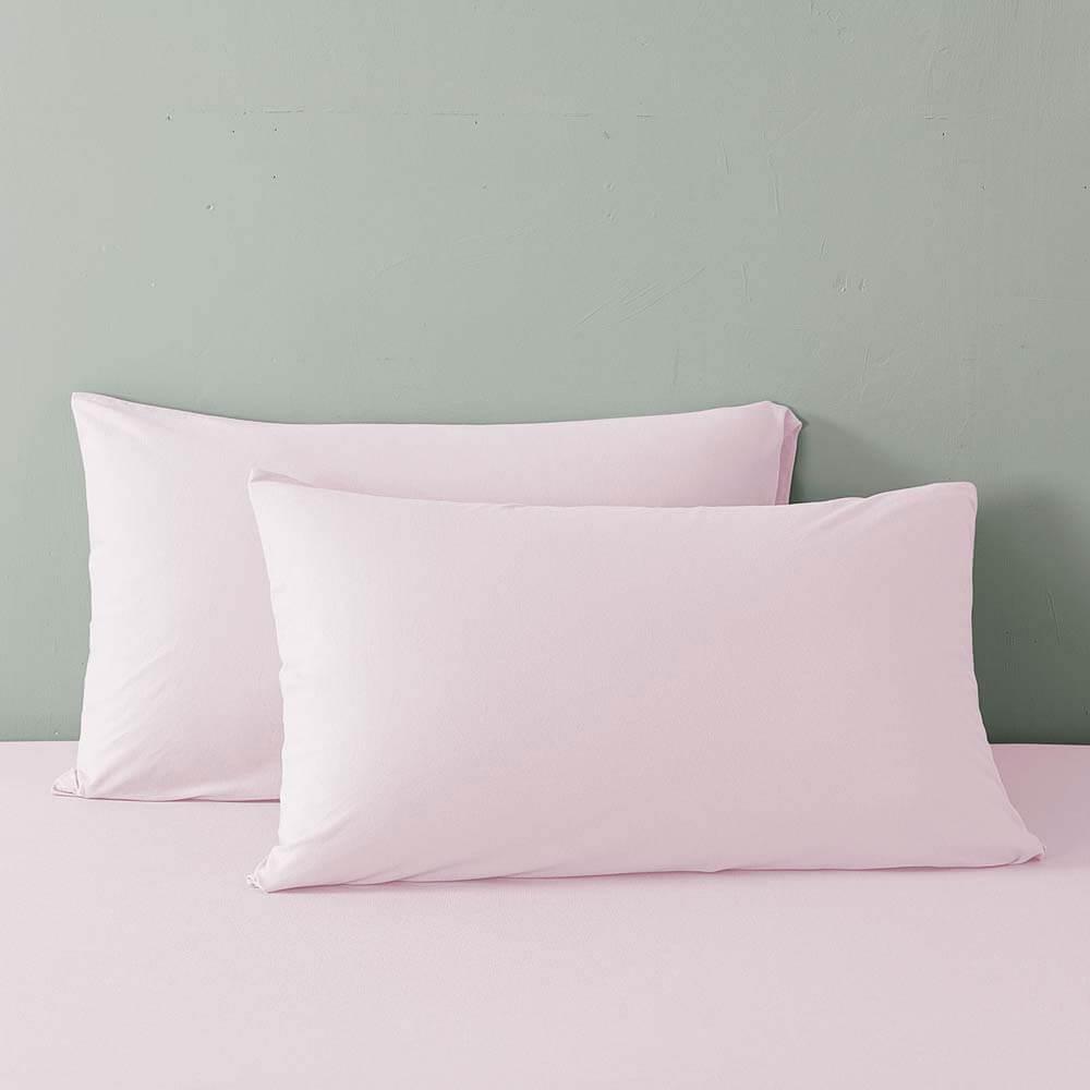 Royal Comfort Jersey Cotton Quilt Cover Set King Pink Marle