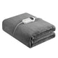 Royal Comfort Thermolux Heated Throw Blanket - Grey
