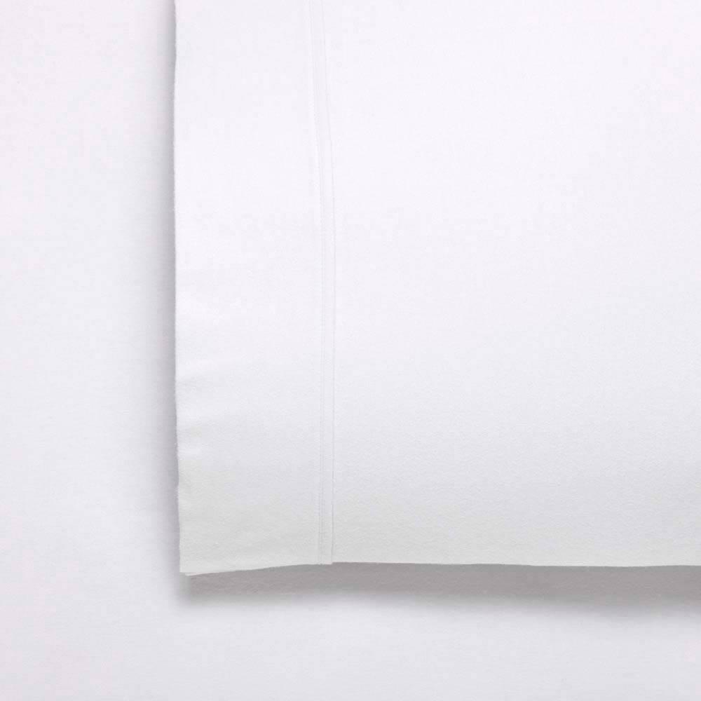 Fletcher Flannelette Sheet Set White Single