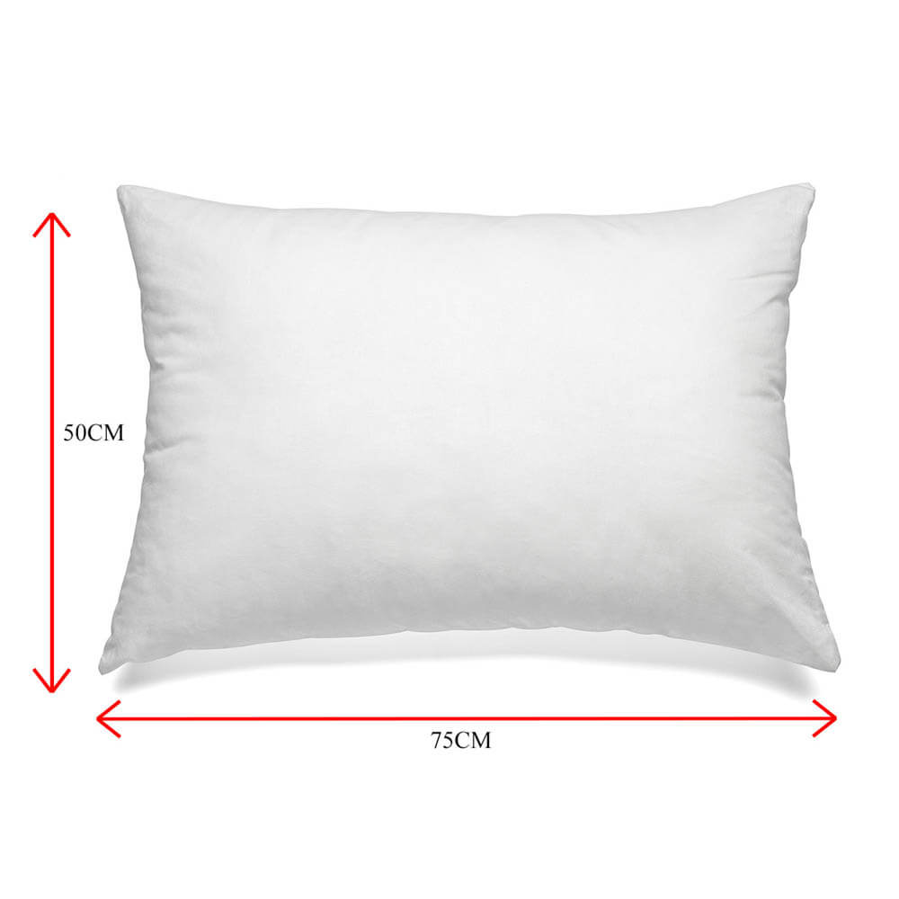 Royal Comfort Duck Feather Down Pillows Twin Pack White