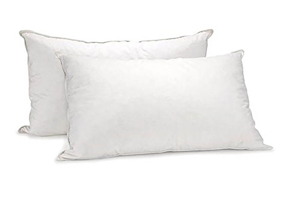 Royal Comfort Duck Feather Down Pillows Twin Pack White