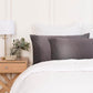 Mulberry Silk Pillow Case Twin Pack - Charcoal