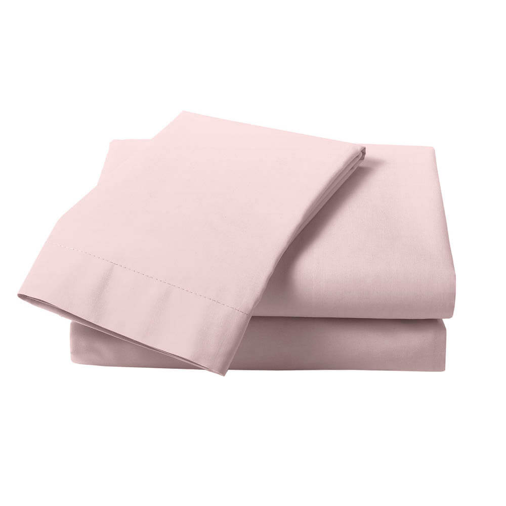 Royal Comfort 1000TC Cotton Blend Quilt Cover Set Queen Blush
