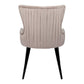 Dorsett Dining Chair Set of 2 Taupe Velvet