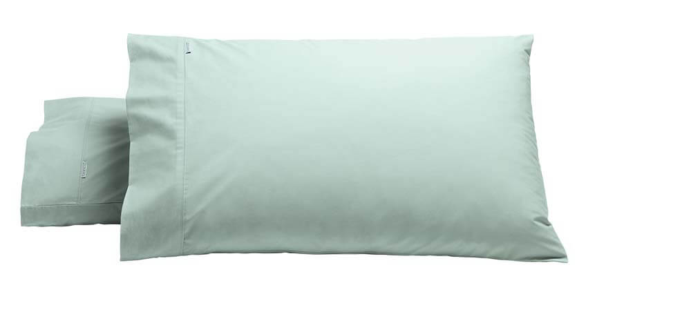 Heston 300TC Cotton Percale Pillowcase Standard Sage