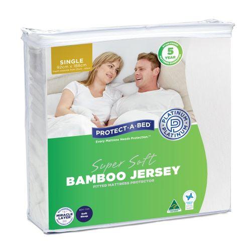 Bamboo Jersey Single Mattress Protector