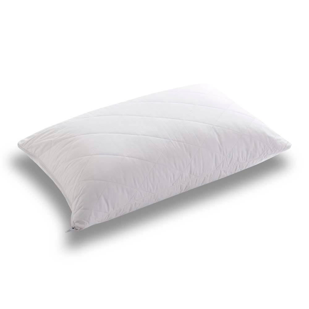 Comfort In Cotton Quilted Pillow Protector White standard
