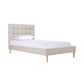 Mason Upholstered King Single Bed Frame With USB