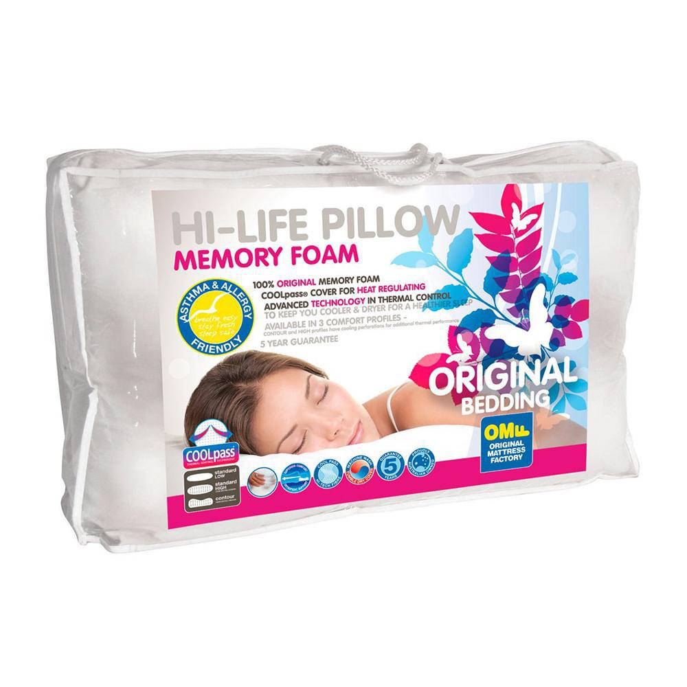 Hi-Life Memory Foam Low Pillow