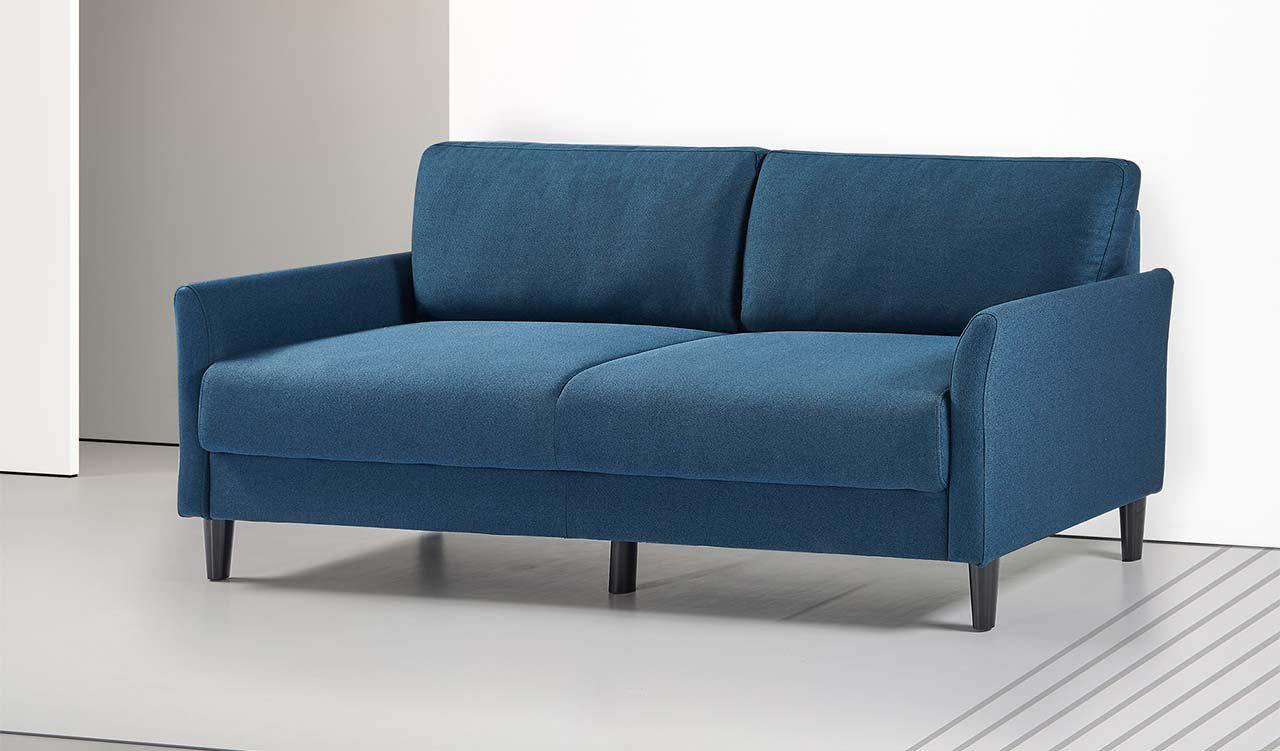 Jackie 3 Seat Sofa Blue Weave