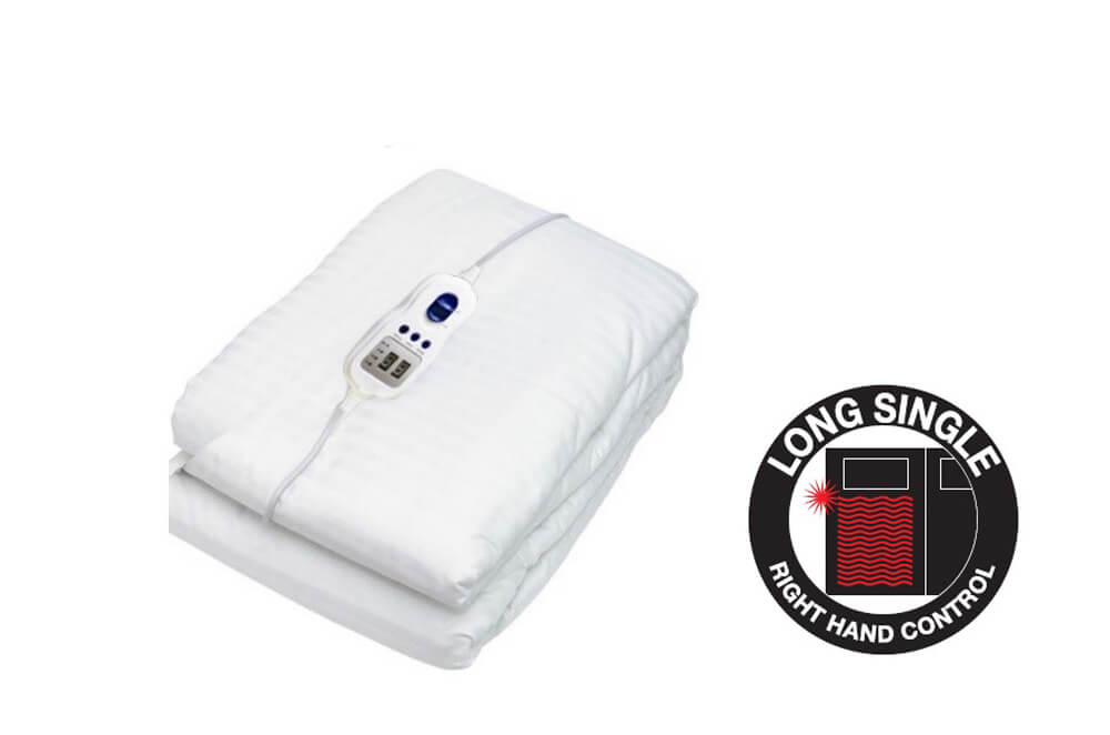 Cotton Electric Blankets Long Single Right Controller