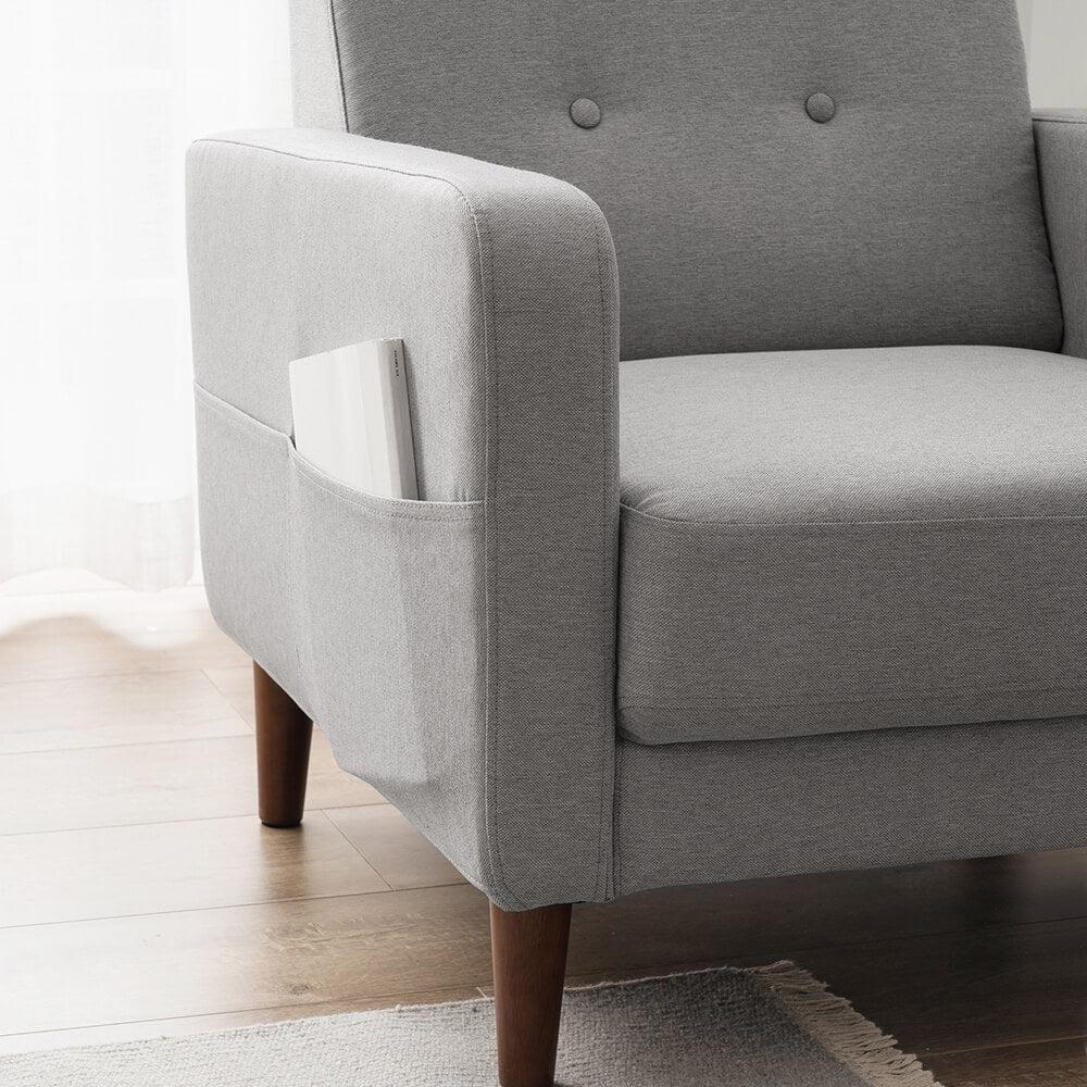 Lisa Arm Chair Light Grey