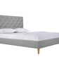 Ruby Upholstered Double Bed Frame with USB Port