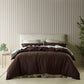 Acacia Quilt Cover Set Chocolate King