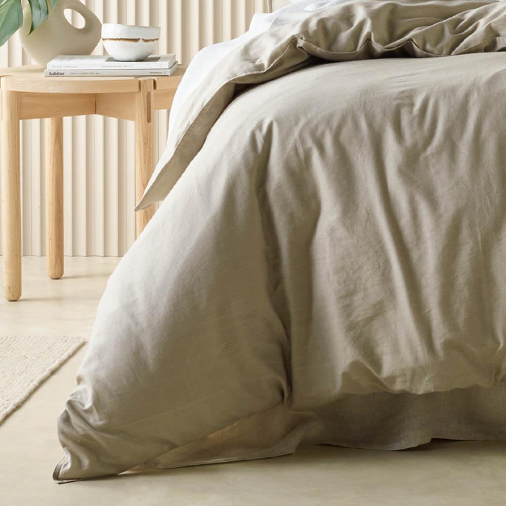 Acacia Quilt Cover Set Sand King
