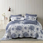 Amorette Queen Bedspread Set Blue