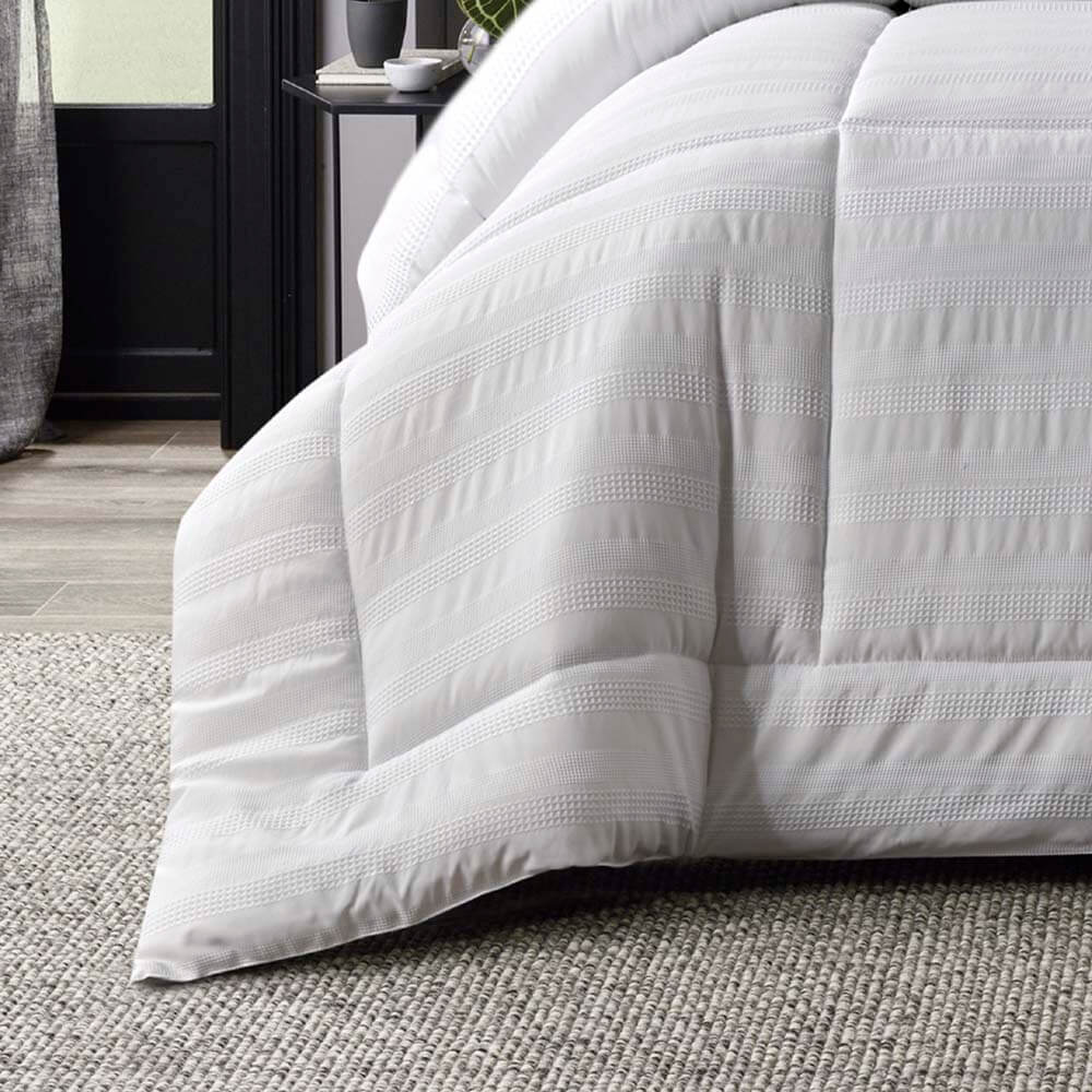 Porter Comforter Set White Queen/King