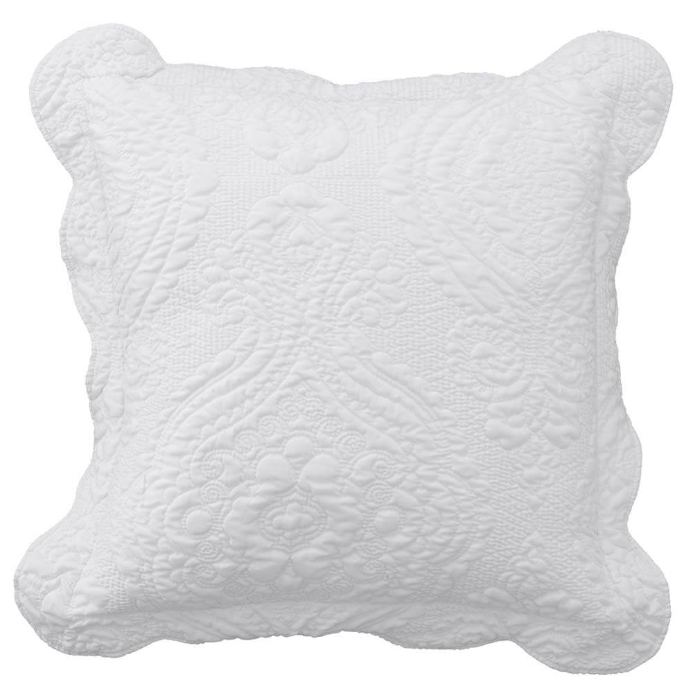 Cordelia Square Cushion White