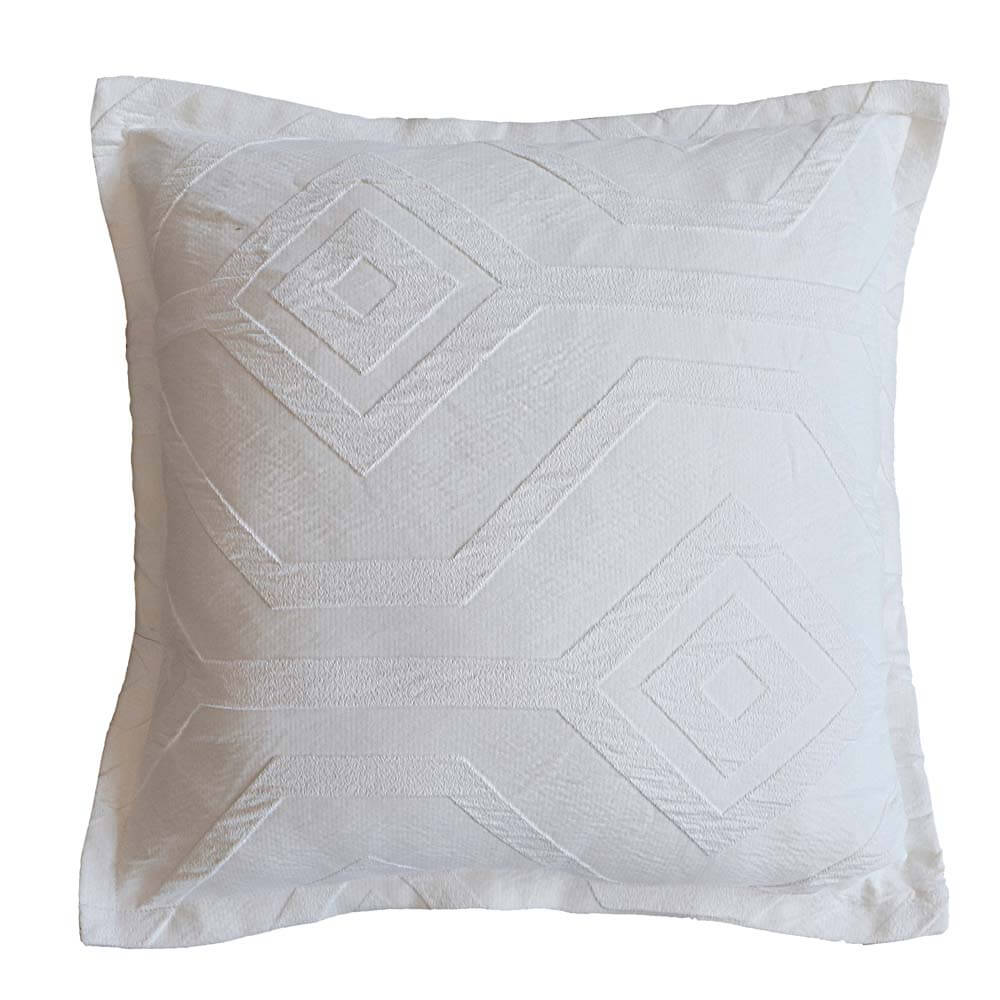 Kora Square Cushion White
