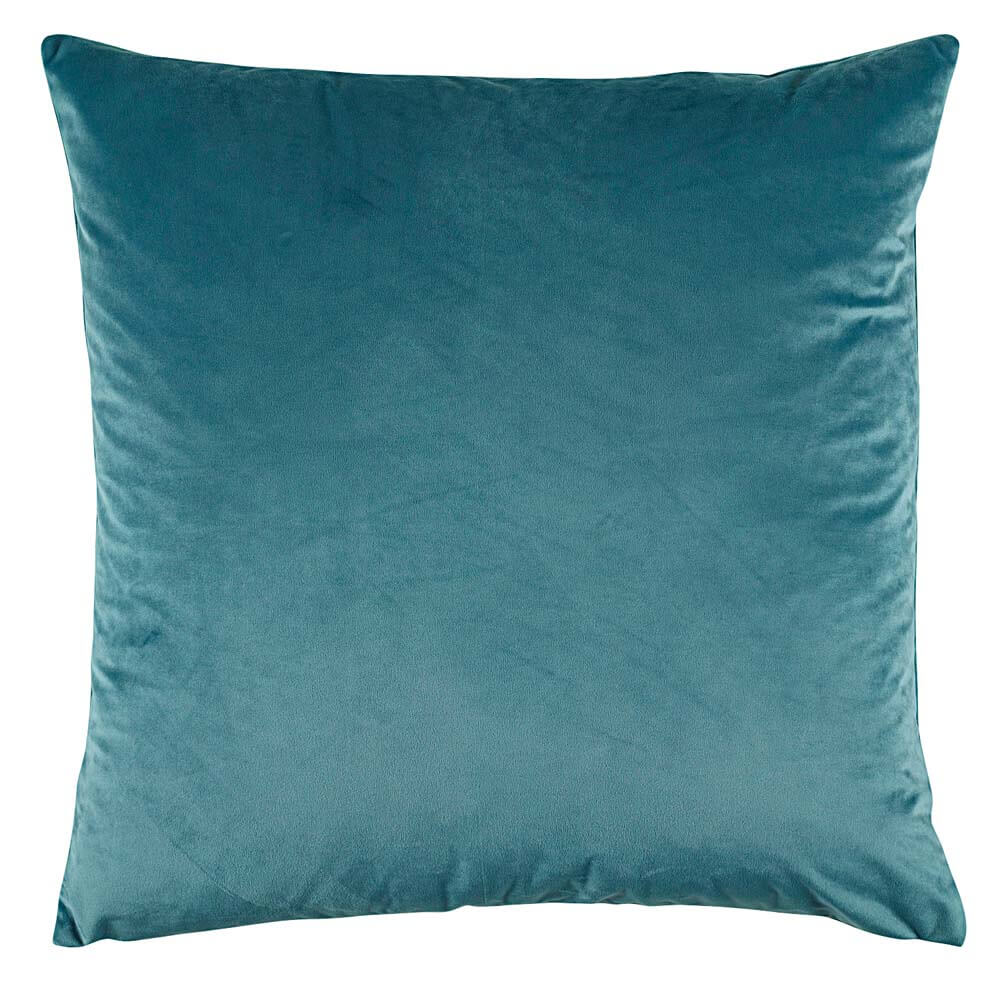 Vivid Square Cushion Velvet Teal