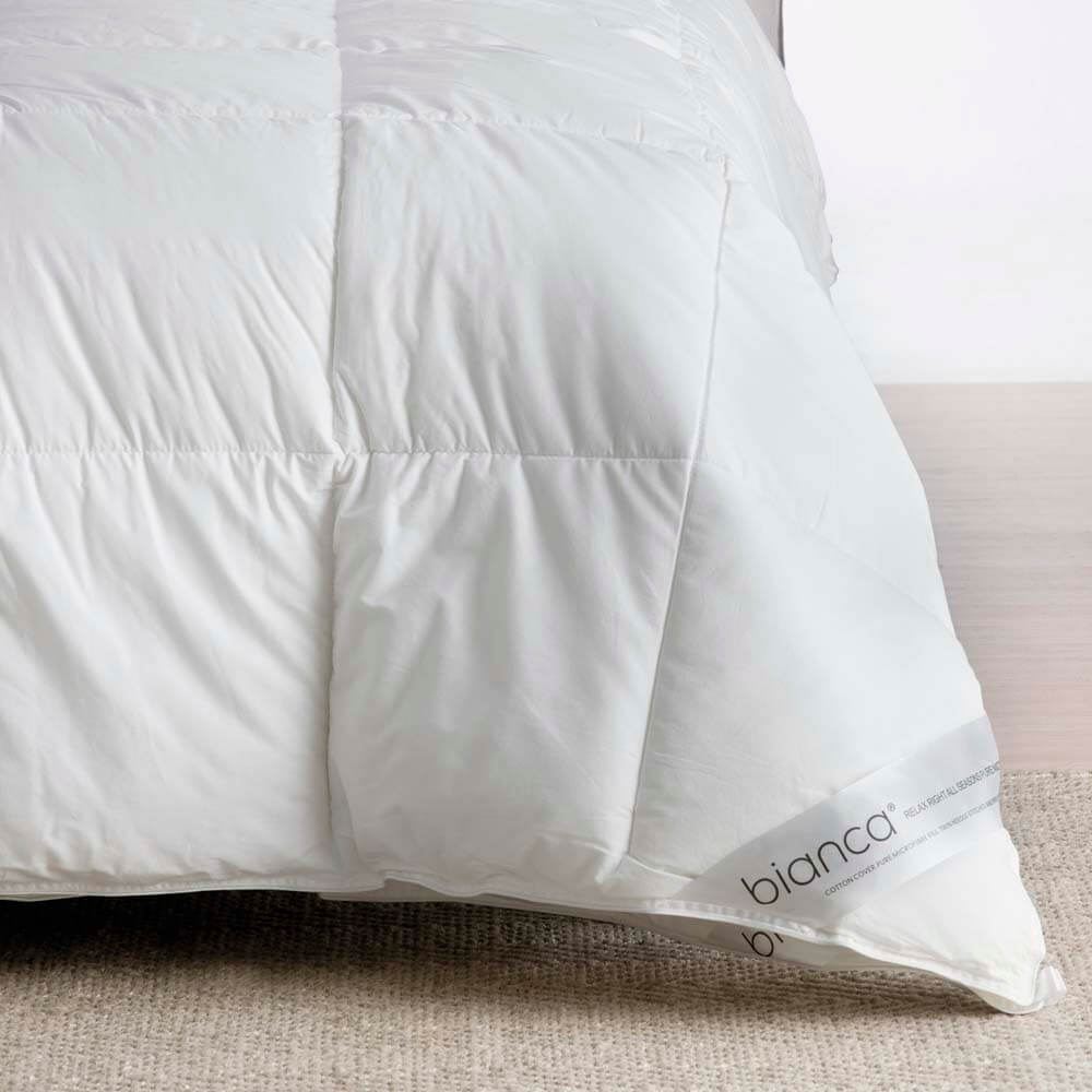 Relax Right Microfibre All Seasons Quilt White Queen