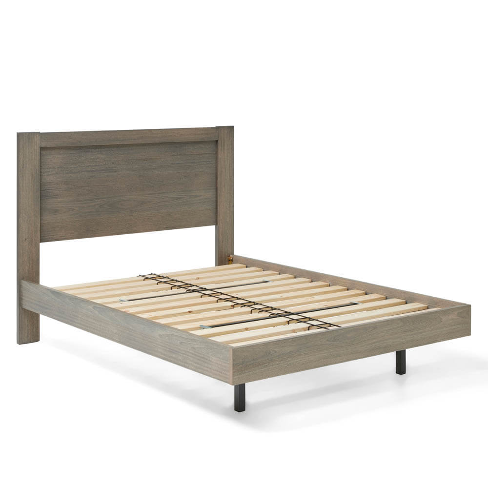 Yarra Floating Queen Timber Bed Frame- Ghost Gum