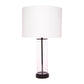 East Side Table Lamp Black with White Shade