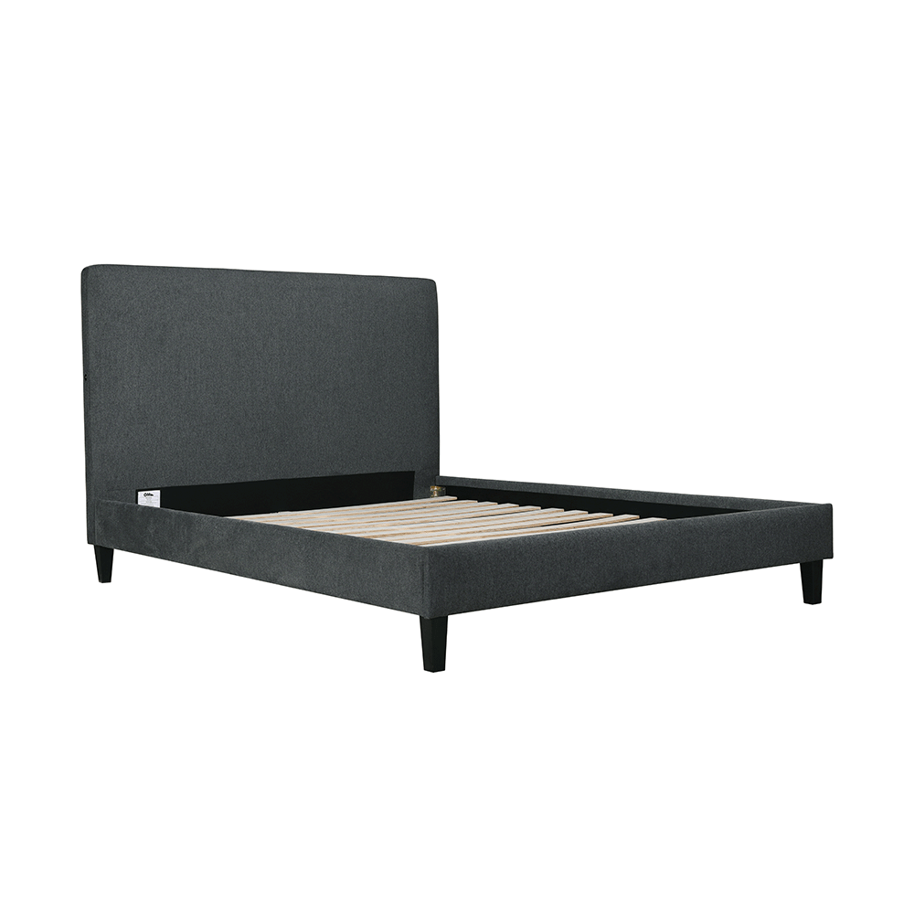Lotus Upholstered Queen Bed Frame With USB