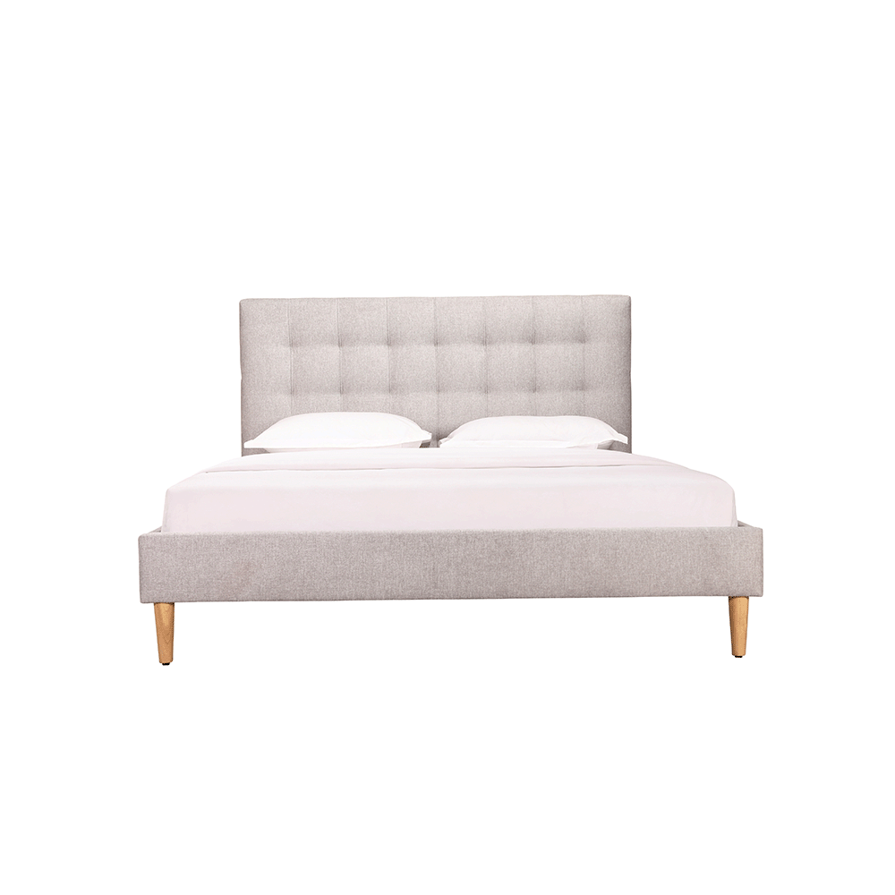 Mason Upholstered Queen Bed Frame With USB