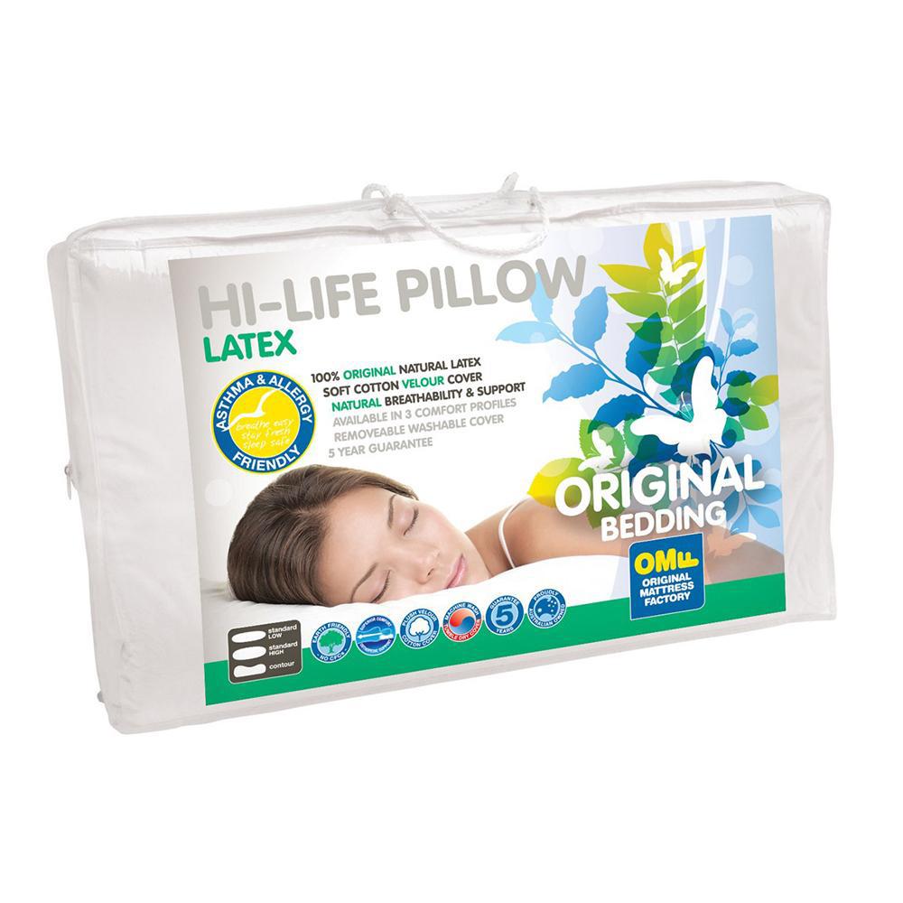 Hi Life Contoured Latex Pillow