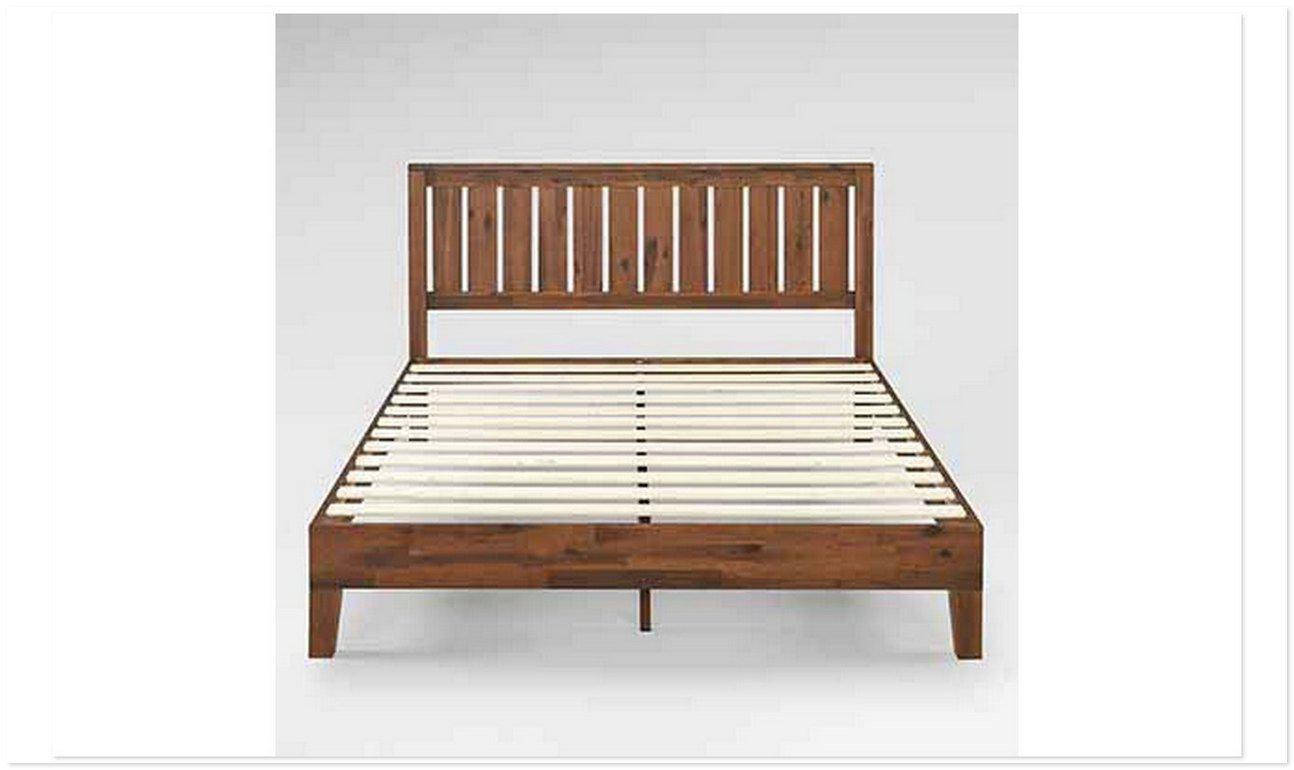 Ritzy Solid Wood Queen Bed Frame - Antique Espresso